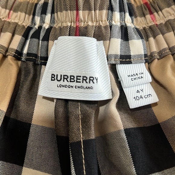 Burberry Vintage Patchwork Check girls shorts size 4 - Picture 11 of 15